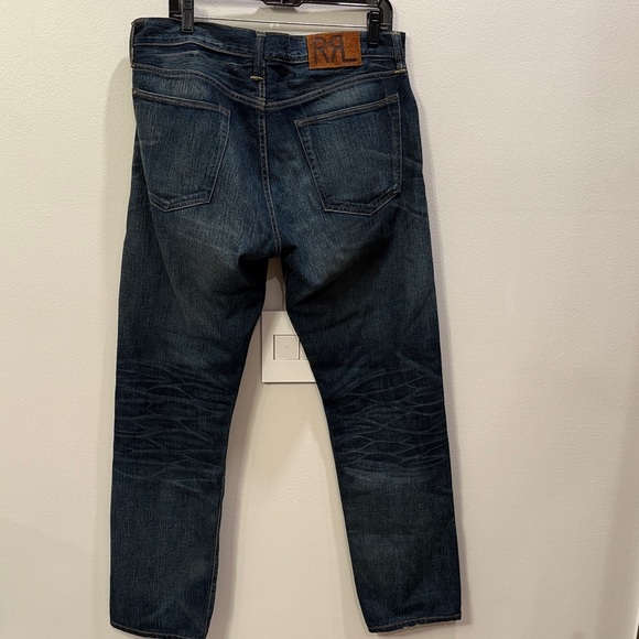 Ralph Lauren Double RL RRL Men's Denim Selvedge Slim Jeans Size 36x32 - Picture 7 of 9